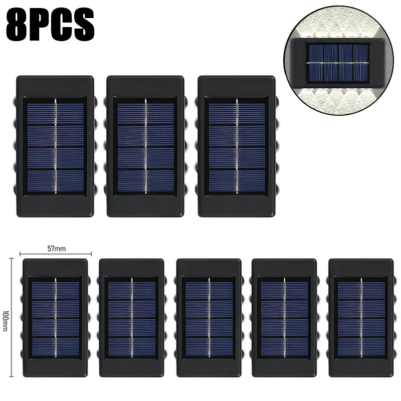 10 LED Solar Wall Lamp Outdoor Waterproof Solar Powered Light UP and Down Illuminate Home Garden Porch Yard Decoration - Image 13