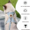 Cute Rabbit Harness Leash Set Bunny Soft Padded Dog Vest Small Puppy Carrier Teddy Bear Cat Collar Little Pet Walking 2