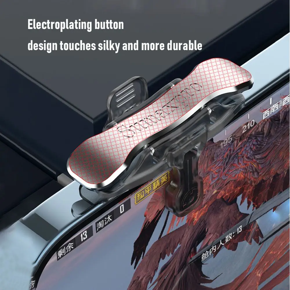 Pulsante chiave Grip Trigger Giochi Accessori Pulsante di fuoco Controller di gioco per telefono Joystick Gamepad Controller Trigger di gioco per - immagine 2