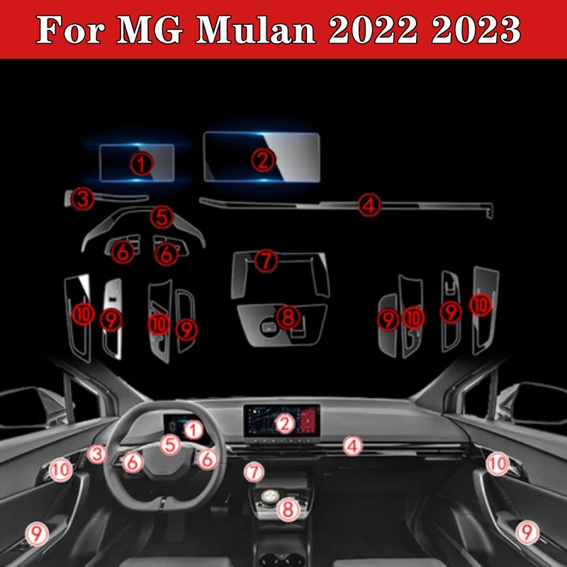 Für MG MG4 22-23 Innen Farbe Ändern Schutzhülle Film Auto Modifikation  Zubehör - AliExpress