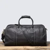 LUOKIR Men's Genuine Leather Handheld Travel Bag, First Layer Cowhide Shoulder Crossbody Gym Bag, Business Travel Luggage Bag 3