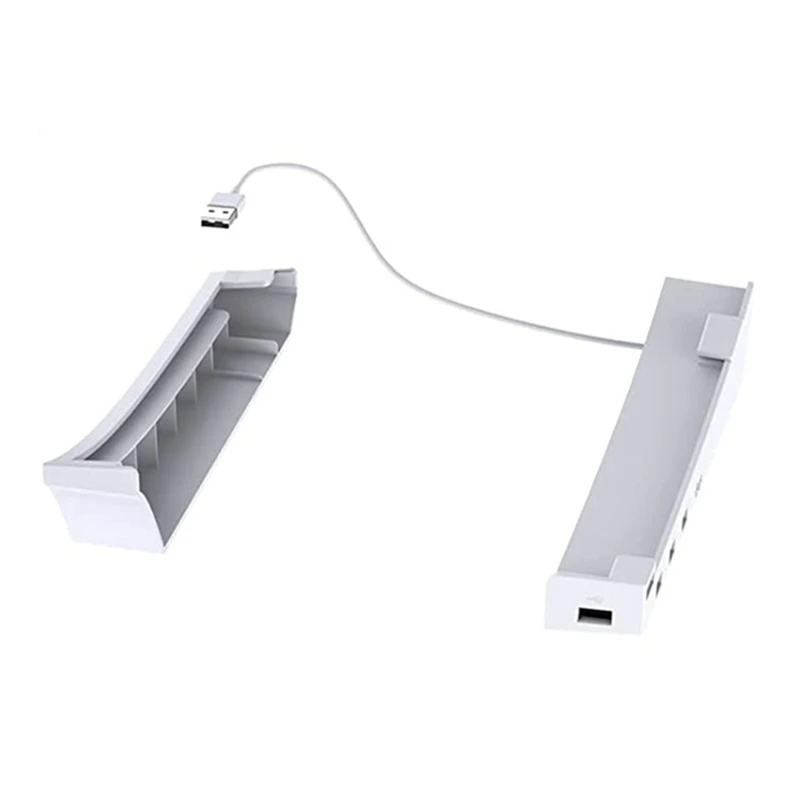Horizontal Stand For Ps5 With 4 Usb Extension, Cabinet Console Laydown Holder, For Playstation 5 Disc & Digital Edition