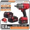 For Milwaukee M18 Power Tool Battery, Charger, BR, XC, 18V, 6000mAh 9000mAh  M18B5, 48-11-1860,2604-22 Built-in 18650 Battery 1