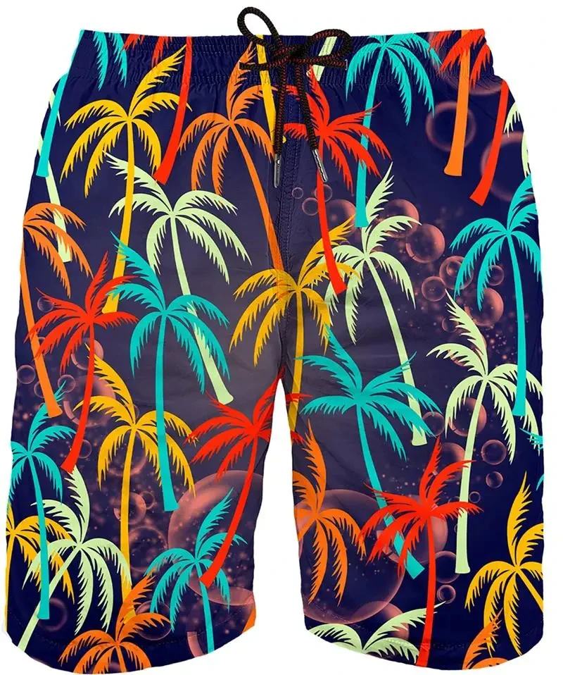 Summer Beach Art Man Swimsuit Men's Floral Board Shorts 3D Print Painting Swimwear Trunks Swimming Sports Mens Swim Wear Hawaii 3
