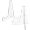 High Grade Acrylic Plate Display Stand Jade Holder Shelf Storage Rack For Dining Room Transparent Small Size Strong Durability 1