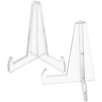 High Grade Acrylic Plate Display Stand Jade Holder Shelf Storage Rack For Dining Room Transparent Small Size Strong Durability 1