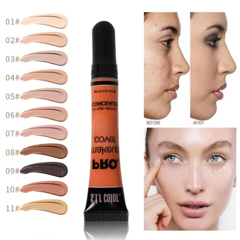 11 Colors Liquid Concealer Makeup Face Dark Eye Circle Cover Moisturizing Waterproof Skin Gloss Lightsome Not Oily |
