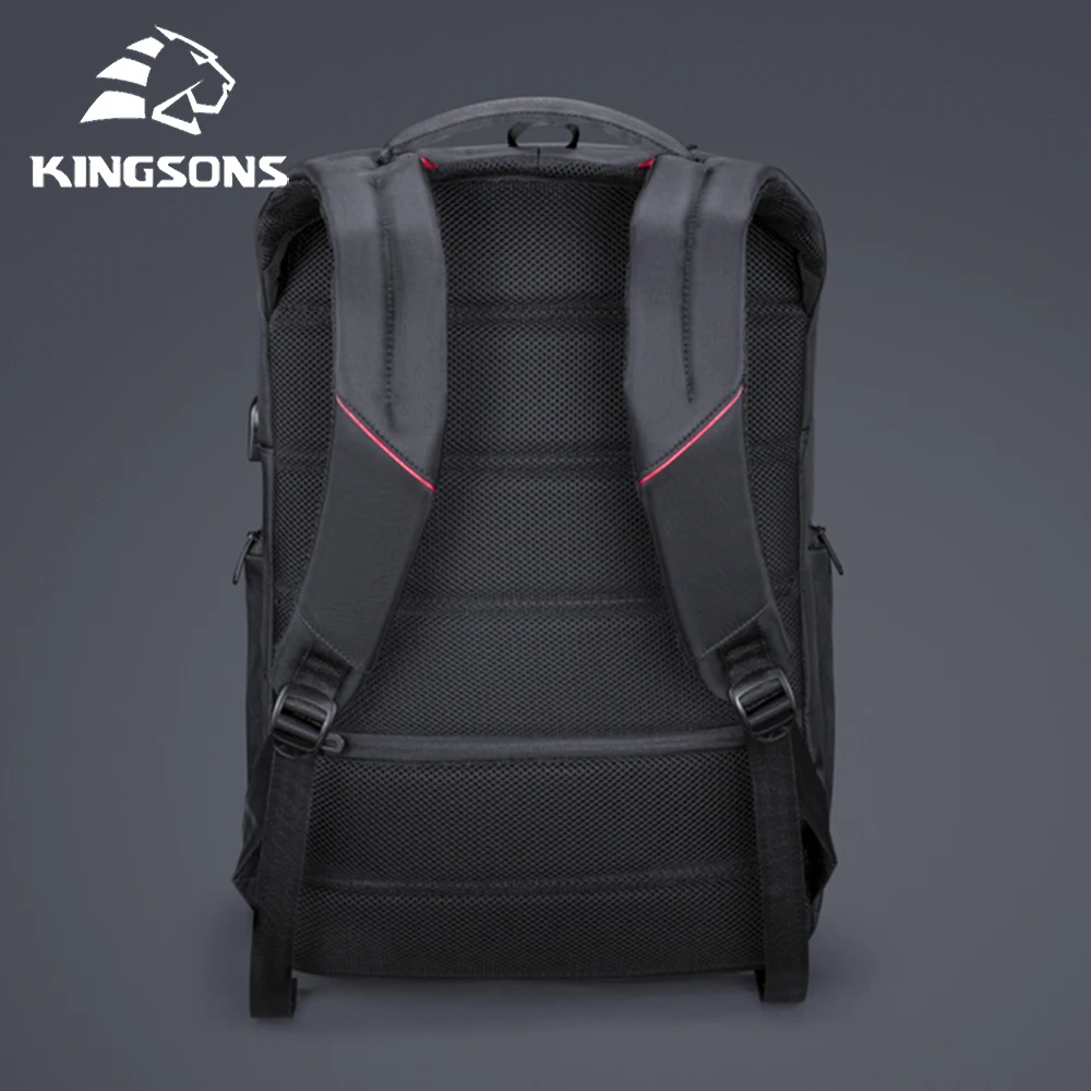 Kingsons Waterproof Anti-theft 15.6-17inch Laptop Backpack with USB Charging Carry on Travel Backpack Mochila for men women 3