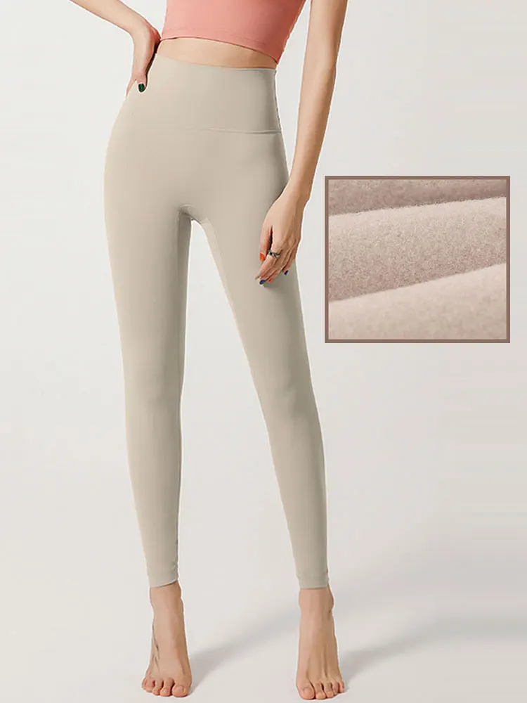 

Штаны для йоги плюс флис теплые леггинсы пуш-ап для спортзала женские с высокой талией подтяжки ягодиц спортивные колготки леггинсы для фитнеса брюки для бега