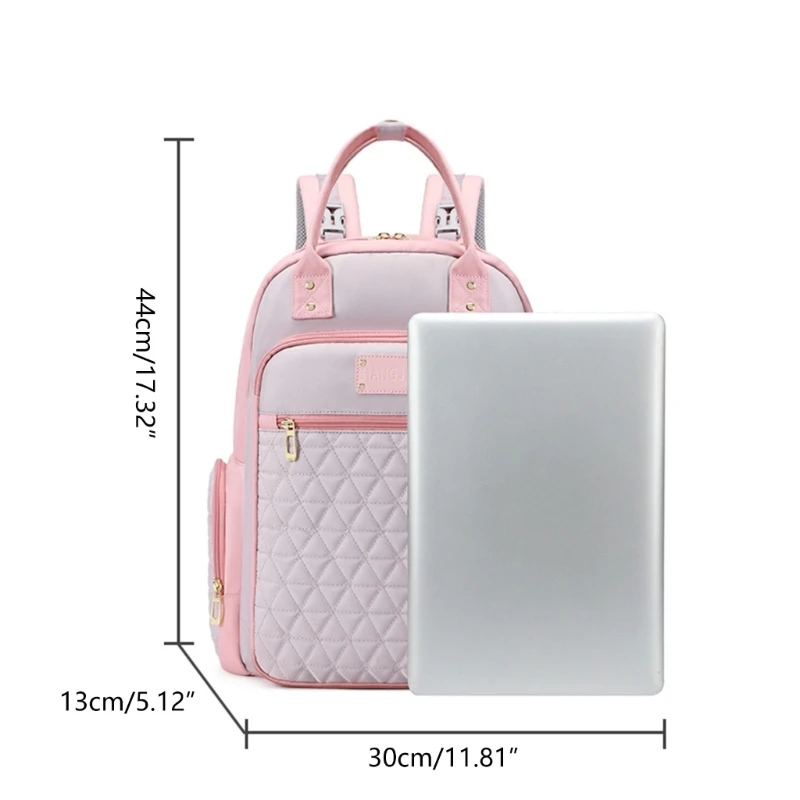 Contemporary Diaper Backpack Large Capacity Suitable for Moms and Babies