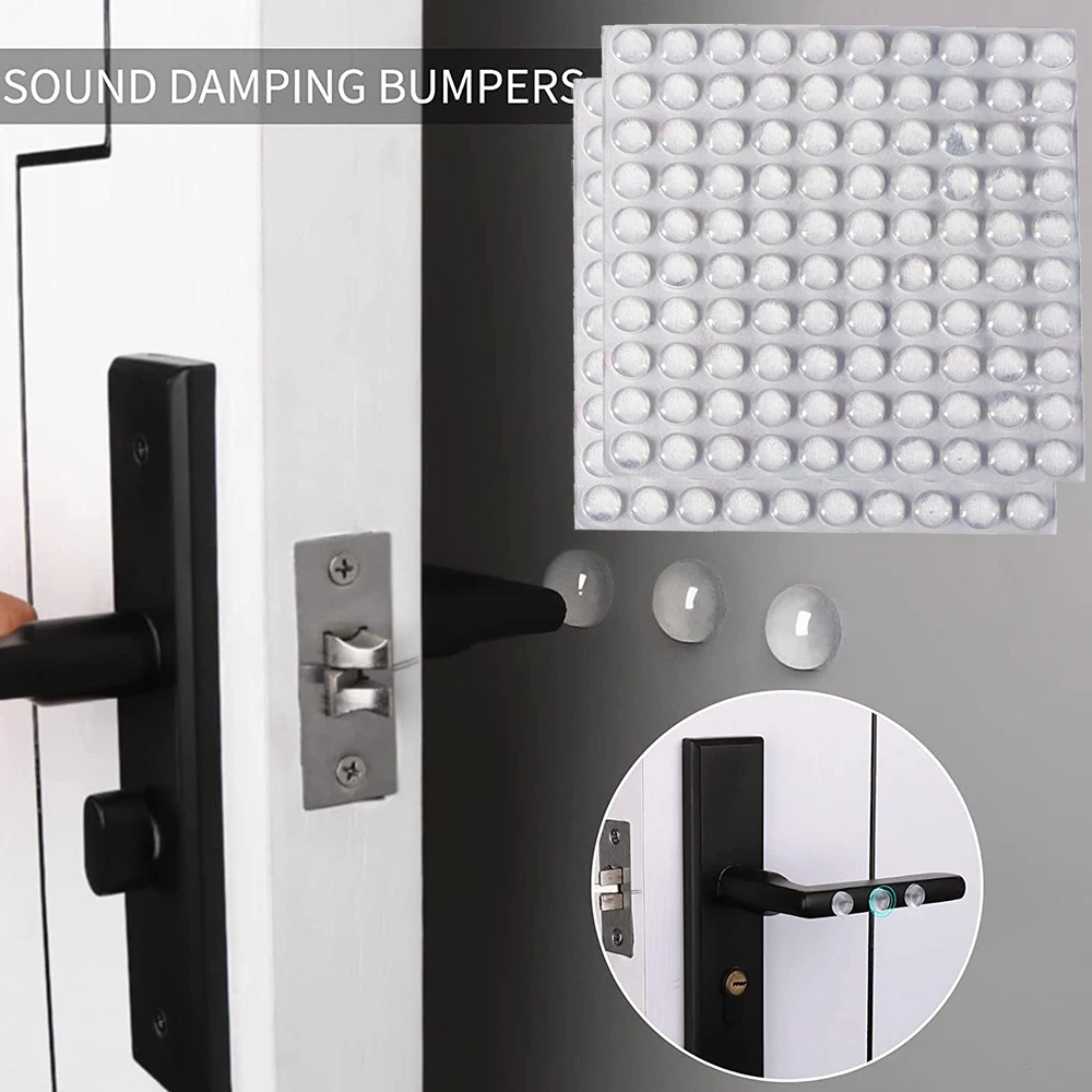 Clear Adhesive Drawer Bumpers Pads Silicone Self Adhesive Cabinet Door Bumpers Round Cutting Boards Sound Dampening Rubber Feet
