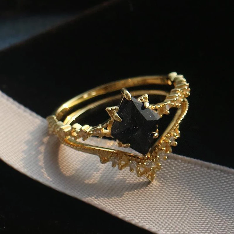 Adjustable Starry Night Ring Set