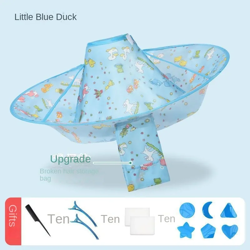 Children's haircut cloth apron baby cape baby hair cut bib does not stick