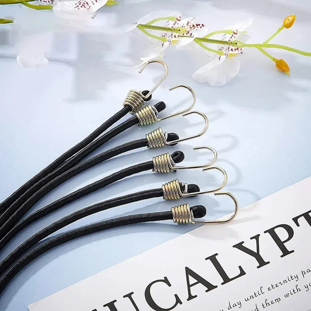 10PCS Heavy Duty Bungee Cords with Carabiners – Elastic Luggage Packing Ropes for Travel Camping Gear 10 Inch