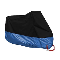 All - Weather Waterproof Motorcycle & Scooter Protective Cover - 2XL  2101 - 2200mm (MCZ001 Dark Blue)
