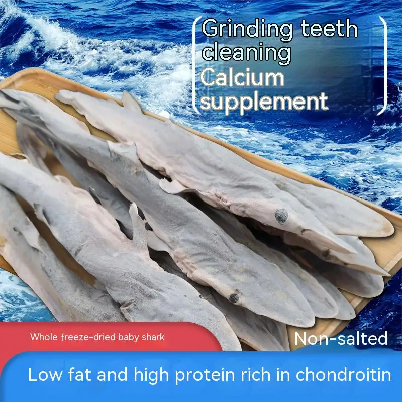 

Freeze-Dried Baby Shark Cat Dog Snack Puppy Molar Stick Teeth Cleaning Calcium To Fatten Hair Gills, Cat Snacks Nutritious, Pets