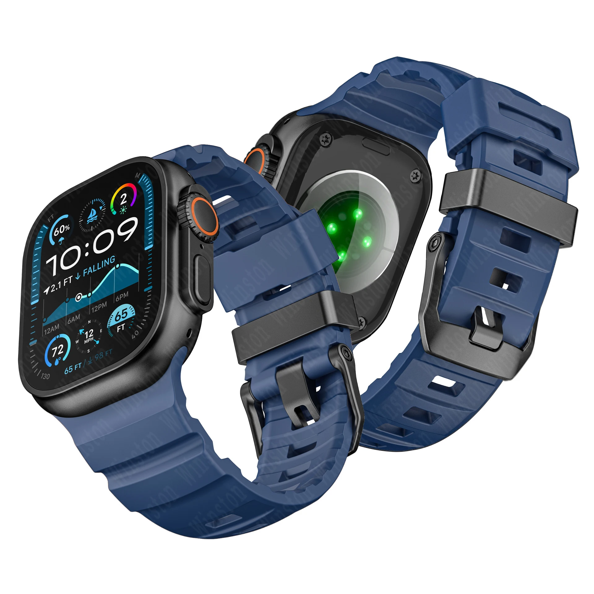 Fluorescent Silicone Sport Band Bracelet