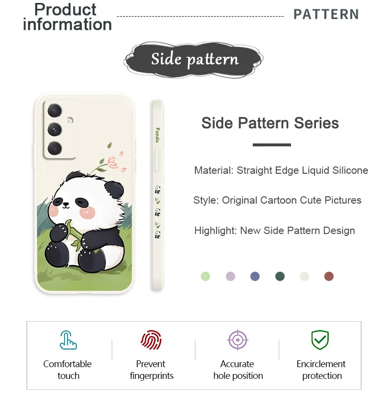 Baby Panda Handyhülle für Samsung Galaxy A56 A36 A26 A16 A06 A17 A07 A55 A35 A25 A15 A05 A54 A34 A24 A14 A04 4G 5G Abdeckung – Detail 3
