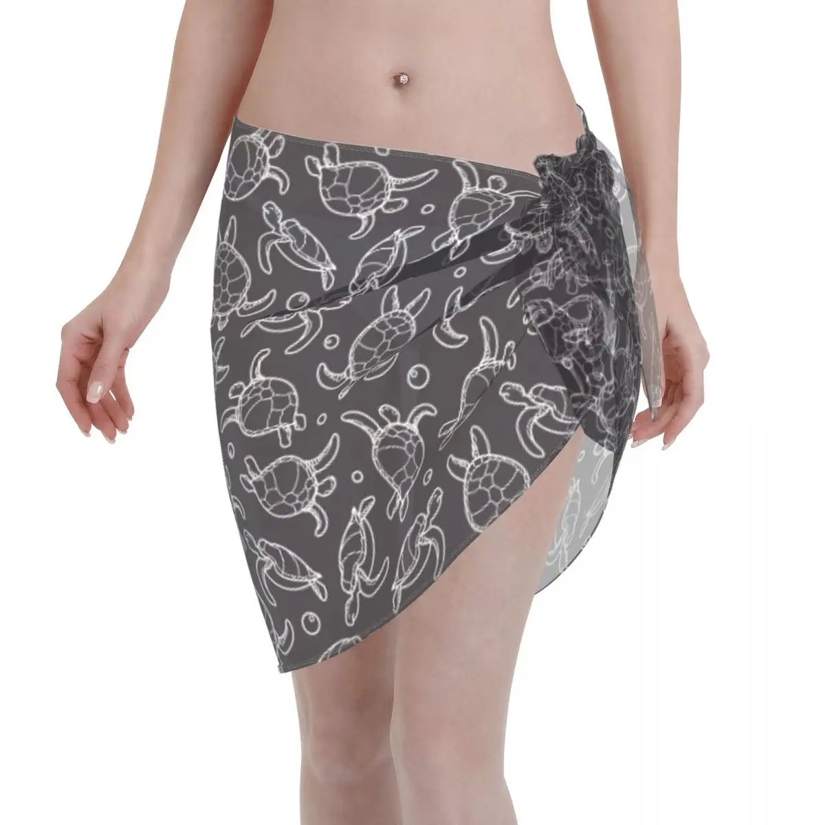 Copricostume Per Sciarpa Con Animali Tartaruga Marina Copricostume Da Spiaggia Sexy Per Donna