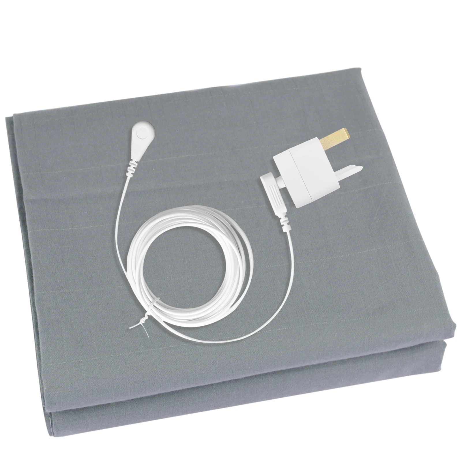 Silver Fiber Grounding Bedsheet with Organic Cotton for Natural Wellness and Stress Relief