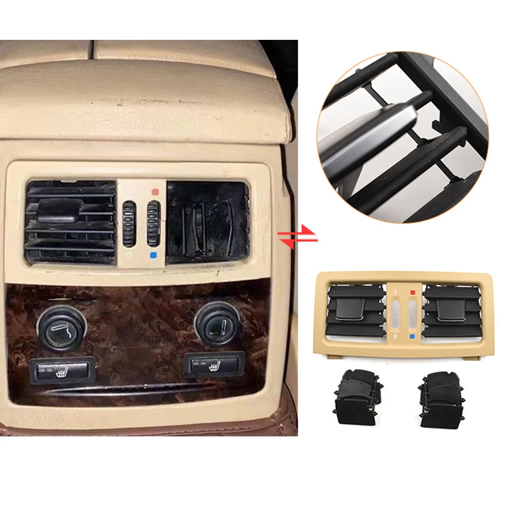 

For BMW 5 Series E60 E61 2003-2009 Interior Rear A/C Vent Grill Cover Quality ABS Accessories For Vehicles