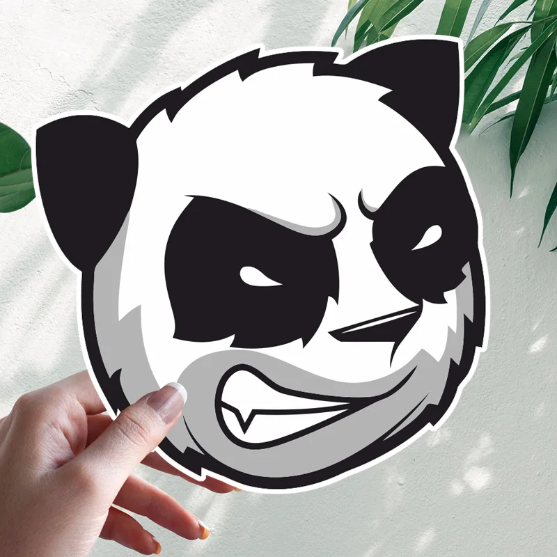 

10925# Angry Panda Vinyl Decal Car Sticker Waterproof Car Styling Pegatinas Para Coche Car Accessories