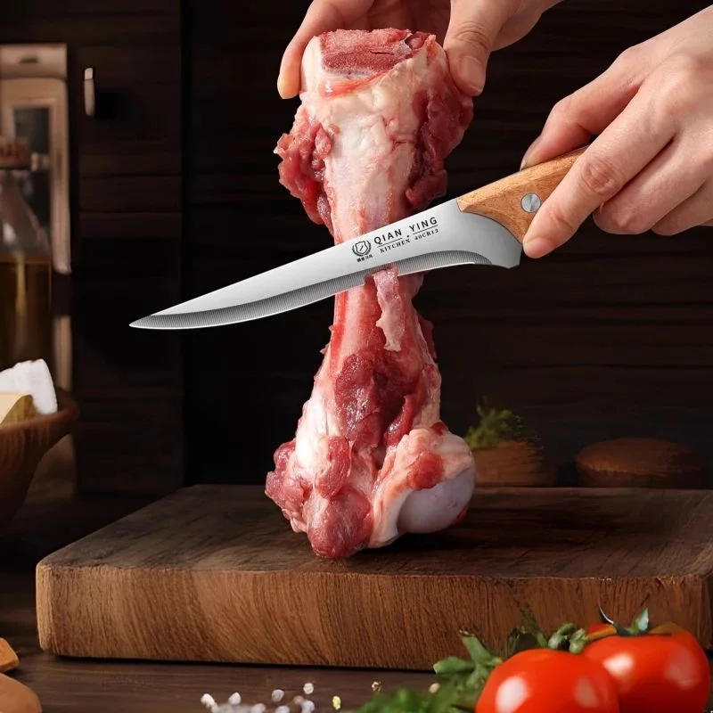 Heavy-Duty Manganese Steel Butcher Knife 4