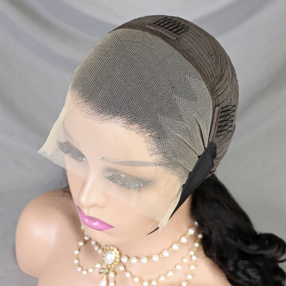 300 Density 100% Human Hair Loose Wave Fumi Bouncy Curly Wigs Double Drawn Hair Wigs 13x4 HD Lace Frontal Wigs