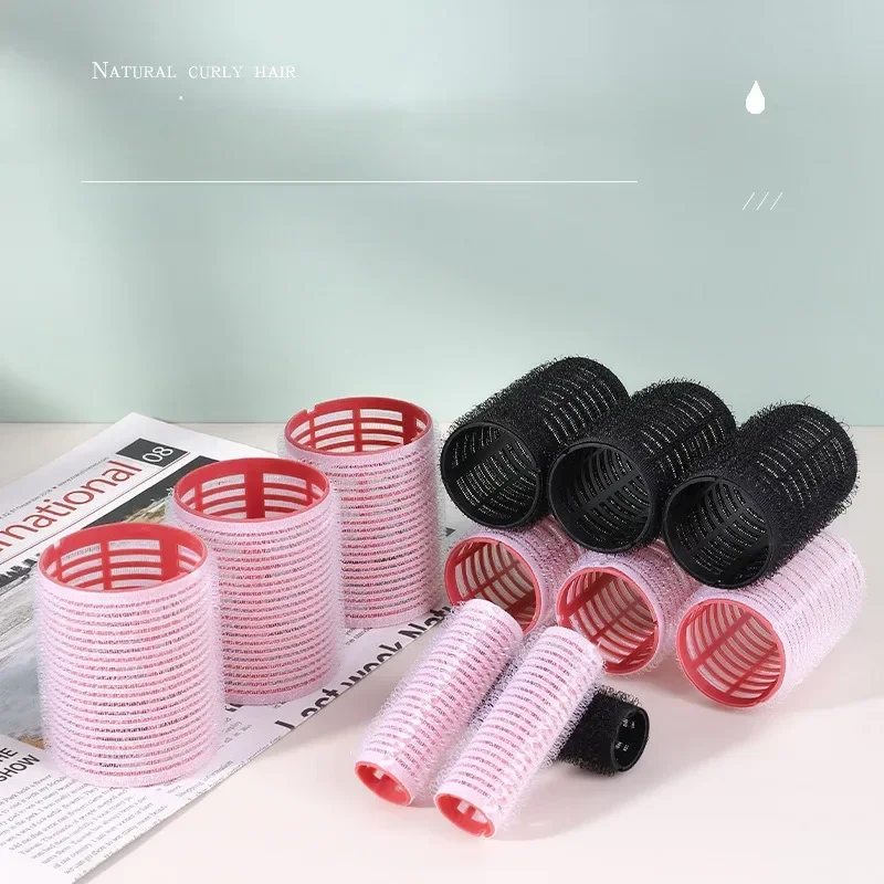 Hair Styling Tool Hair Curling Tools 6Pcs Hair Rollers Heatless Curlers No Heat Hair Bangs Volume Salon Hairdressing Curlers Sticky Styling Tool