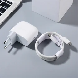 45W PD Fast Charger with USB - C to Type - C Cable - EU Add Cable