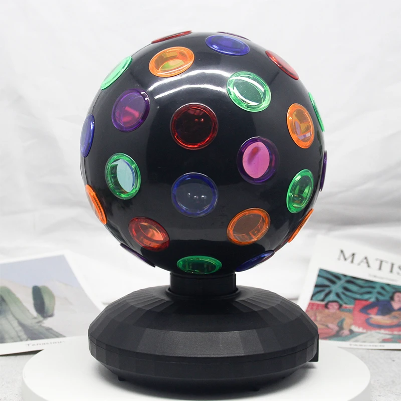 BOTAI 6 inch Colorful Decorative KTV 360 Rotation LED Disco Ball Stage Light DJ