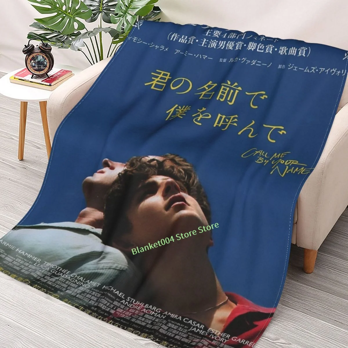 

Call Me By Your Name Japanese Film Throw Blanket 3D printed sofa bedroom decorative blanket children adult Christmas gift