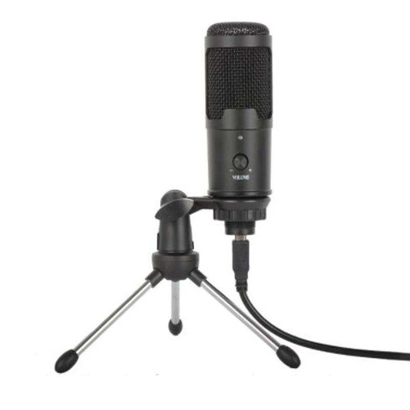 

Capacitive USB Microphone Recording Podcasting Condenser Volume Desktop Computer Studio Professional Live Microfone Confer