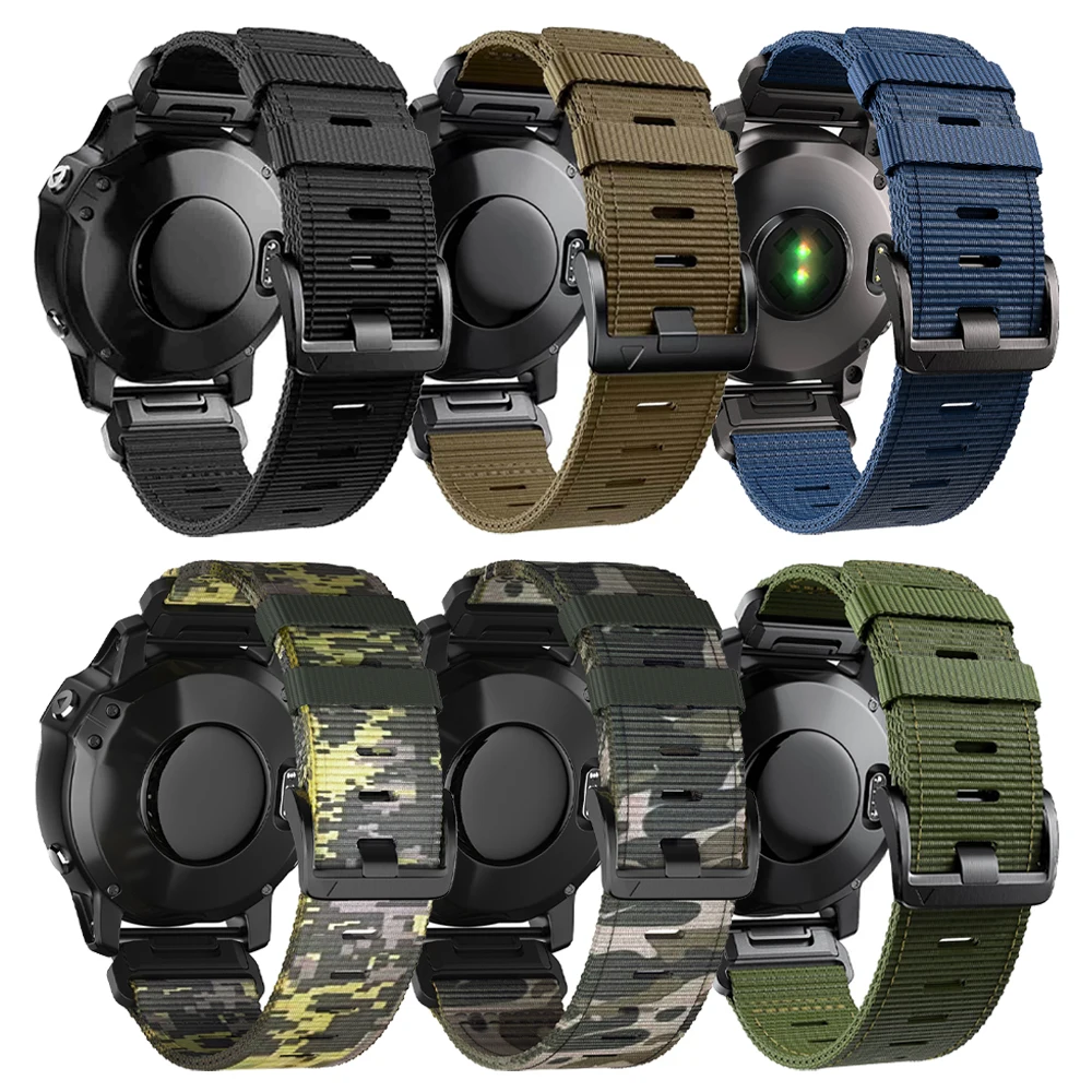 Versatile QuickFit Nylon Loop Strap - 22mm/26mm Braided Watchband