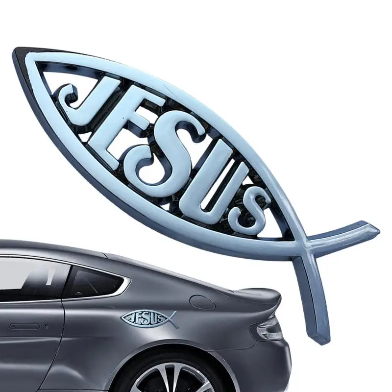 Adesivi Cristiani Per Auto Con Gesù – Decalcomanie In Vinile Per Finestrini E Paraurti – 13,5x11,2 Cm