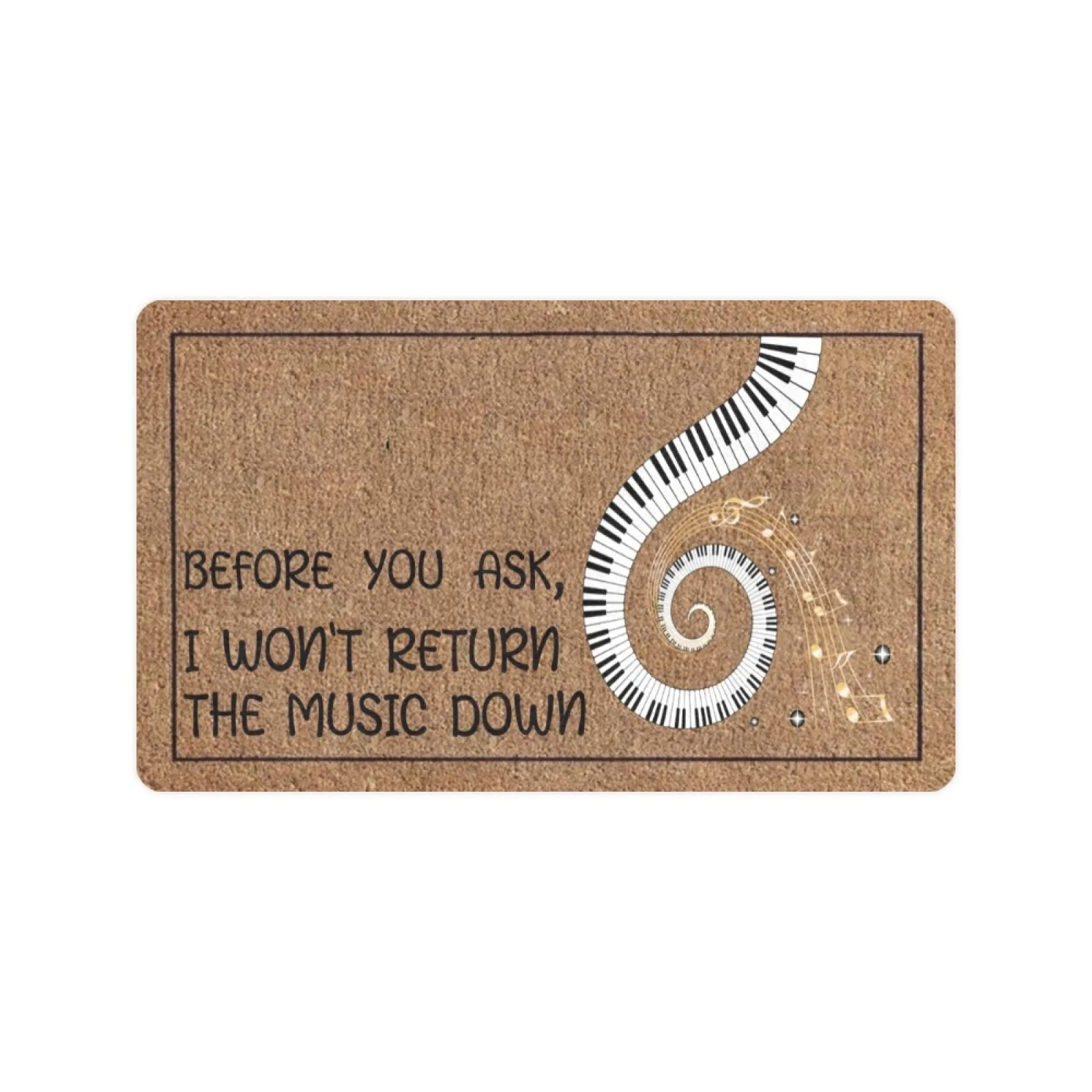 

Music Doormat Outdoor Rubber Non-Slip Entryway Rug Home Decor Entrance Floor Door Mat