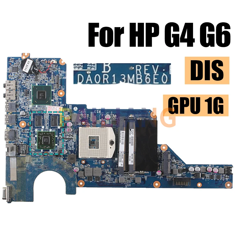 Placa-mãe para Laptop para Notebook hp Testado Completamente Da0r13mb6e0 Hm65 2160809024 1g 636373-001 650199-001 - Imagem 4
