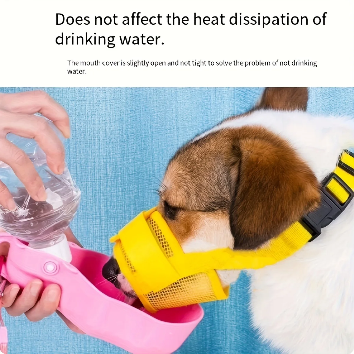 Breathable Dog Mouth Cover Mesh Anti Biting Barking Pet Muzzle Adjustable Straps Doggie Supplies