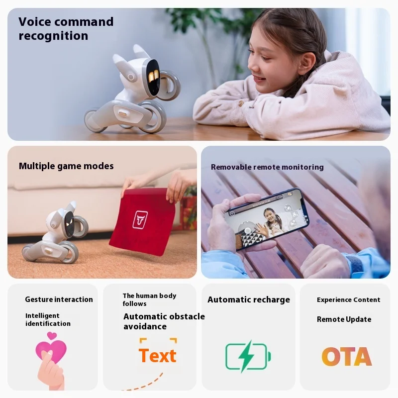 LOONA Smart Robot Luna Accompany Voice Dog Family Intelligent pet Robots Pet Monitor Electronic Robot Toy Gift For Kids Custom