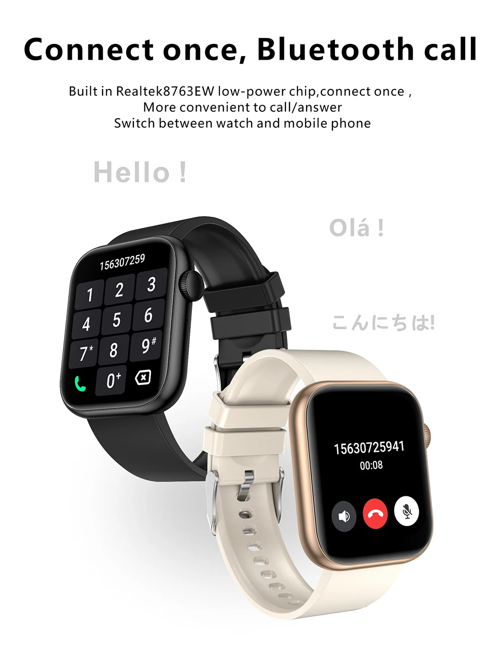 LIGE Relógio Inteligente Para Mulheres Tela de Toque Completa Bluetooth Chamada Relógios À Prova D 'Água Esporte Rastreador de Fitness Smartwatch Lady Reloj Mujer