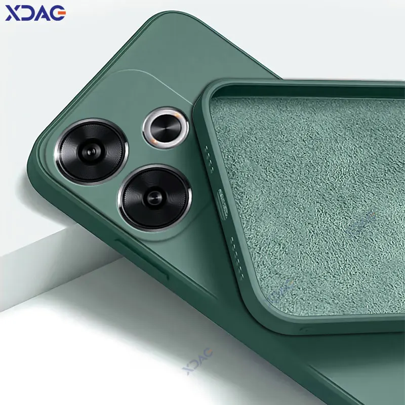 Premium Liquid Silicone Shockproof Phone Case - Full Protective Soft Back Cover for Xiaomi POCO F6 Pro 5G