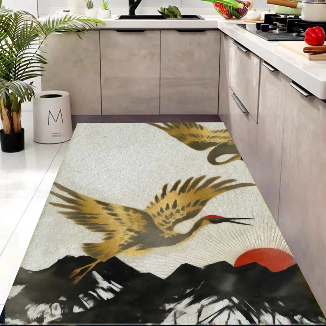 Oilproof Kitchen Rug Anti-Slip Bathroom Bath Floor Carpet Home Living Room  Rug Entrance Door Mat Kitchen Mats Waterproof Modern - AliExpress