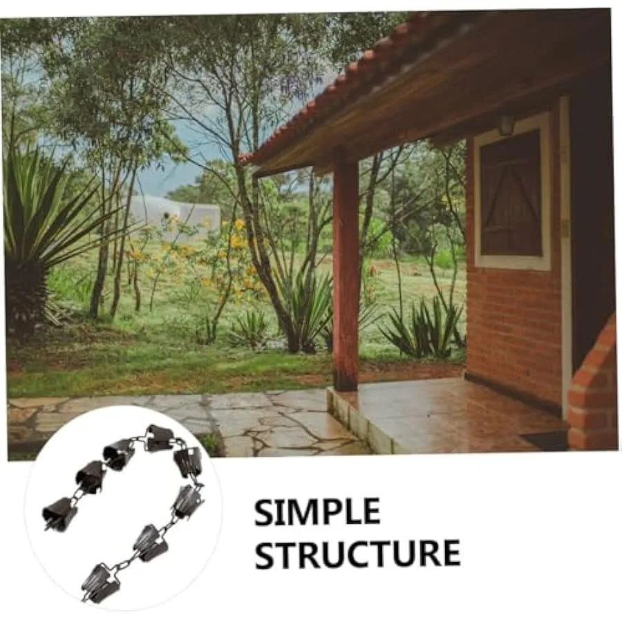 Garden Rain Chain Catcher Gutters Guttering Cup Bell Water Chain Decor Sprinklers Pool Raincoat Chains Windproof Chime Umbrella
