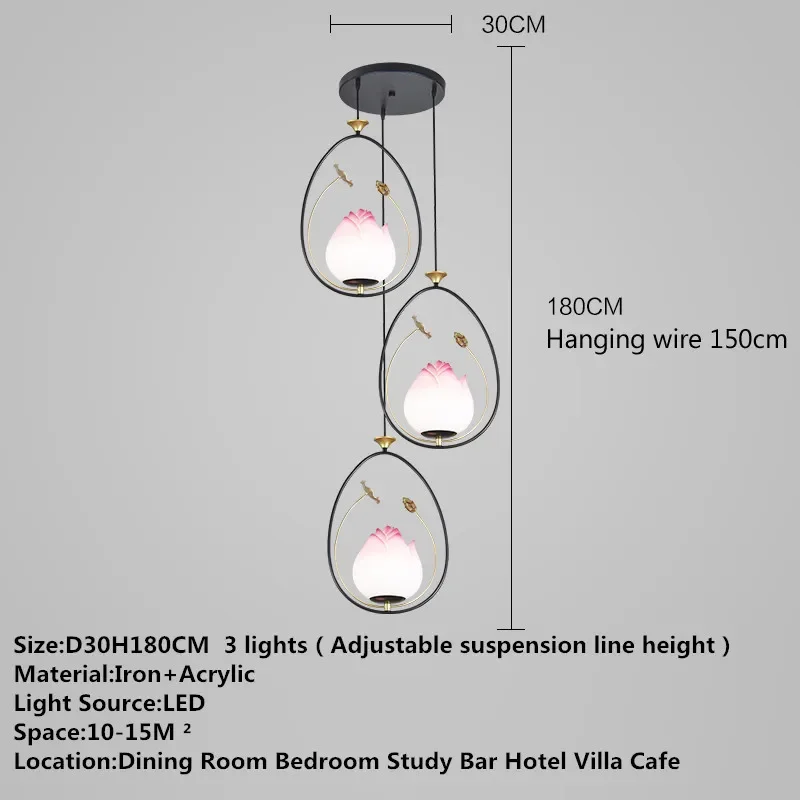 86LIGHT Contemporary LED Pendant Lamp Modern Art Dining Room Bedroom Study Bar Hotel Villa Cafe Home Corridor Chandelier 2
