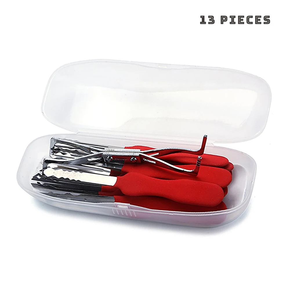 13 Pcs/10 Pcs Double Sided Wafer Lock Red and Black Handle Locksmith Supplies Tools