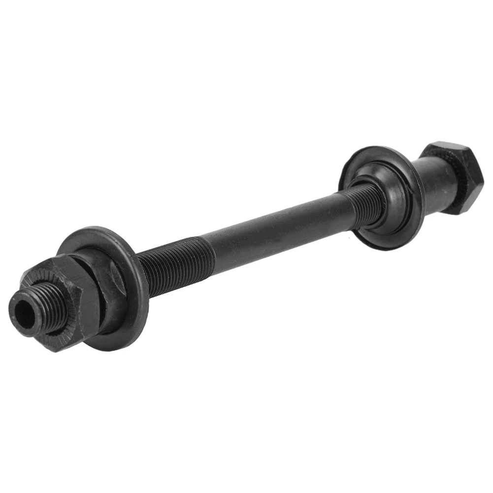 Black Hub Axle Ultralight 108/144mm Bearing Axle Bicycle Carbon steel Front / rear axle Hollow Shaft Adapter