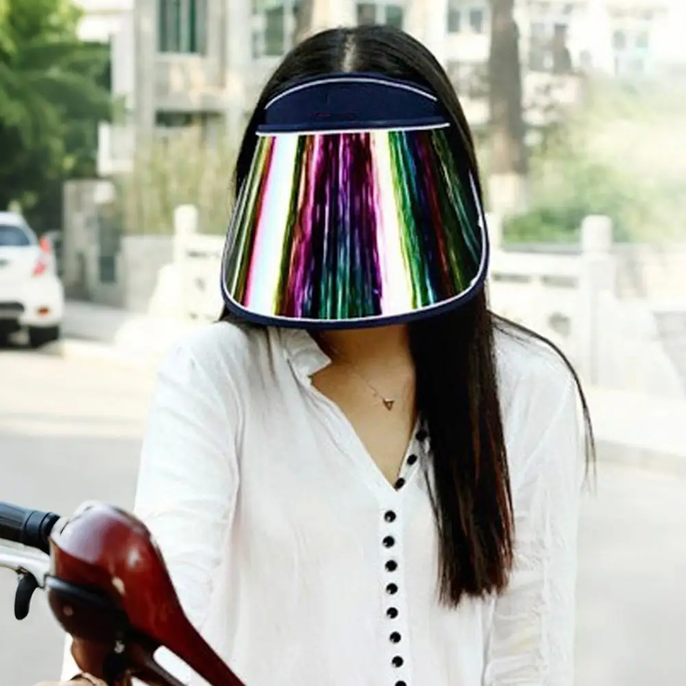 Unisex Summer Hat, Sun Hat, Candy Color, Baseball Cap, PVC Plastic, Women Sunshade Wide Brim Hat Anti-UV Dustproof