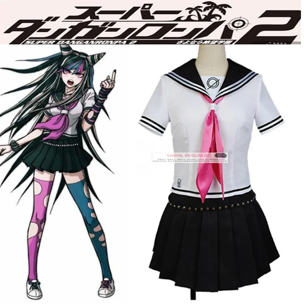 

Anime Super Dangan Ronpa 2 Danganronpa Cosplay Ibuki Mioda Cosplay Costume Sailor Suits JK School Uniform Dress Custom Made