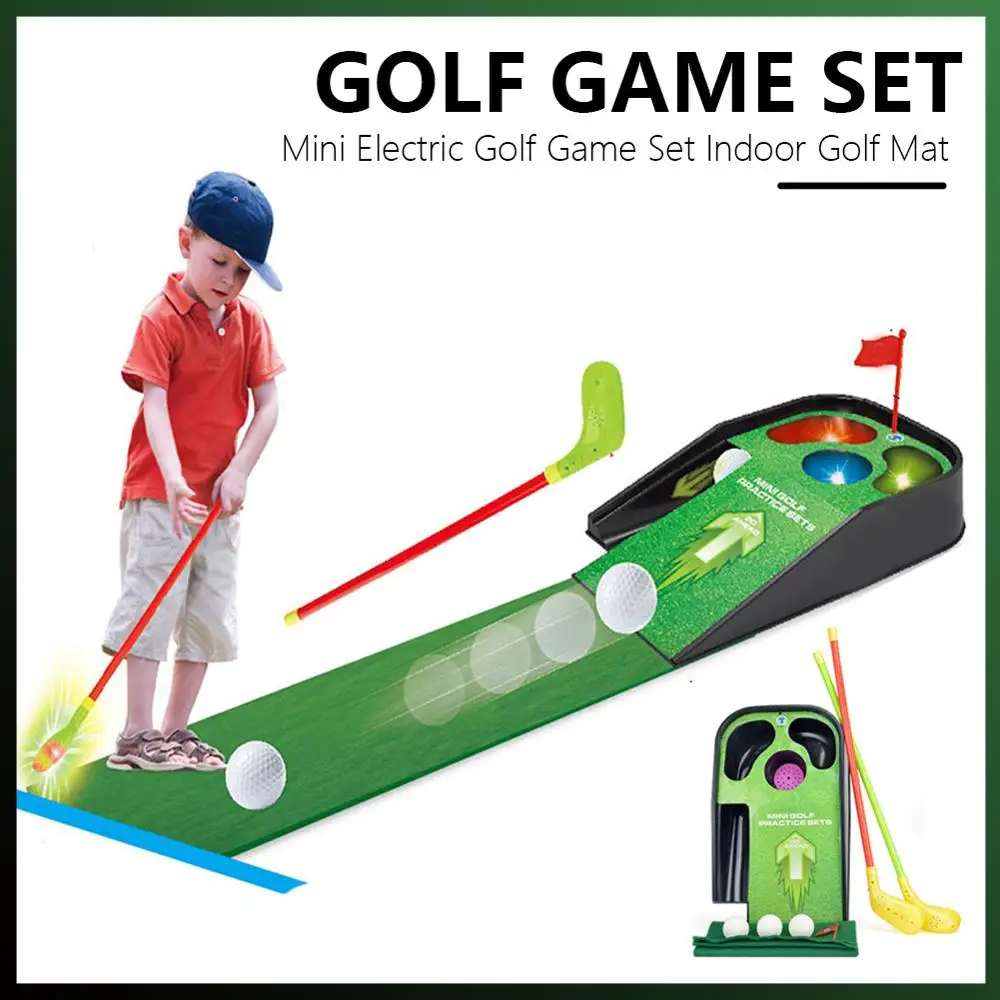 Ball Return Indoor Golf Putting Trainer Set Portable Golf Practice