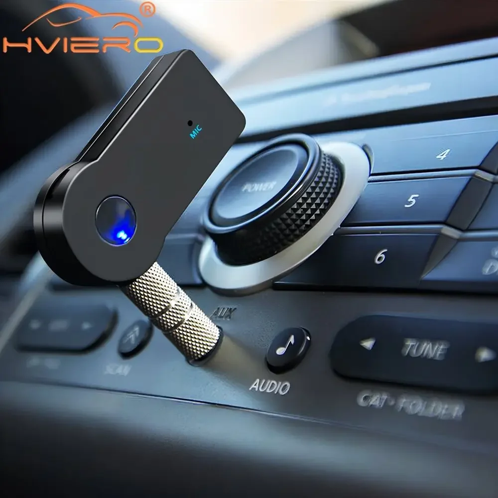 1PCS Wireless Bluetooth Music Audios 5.0 Receiver 3.5mm Streaming Car A2DP Headphone AUX Adapter Connector Mic Handfrees Player bluetooth audio adapter bluetooth mp3 receiver bluetooth music player